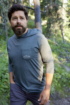 Men's Legendary Outdoors Portage Long Sleeve Performance Hooded T-Shirt