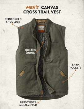 Men's Canvas Cross Trail Vest