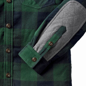 Men's Woodsman Quilted Flannel Shirt Jacket