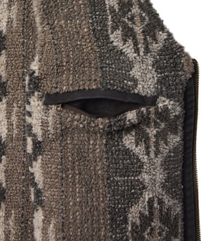 Men's Stockyards Cooper Berber Lined Zip Front Canvas Vest