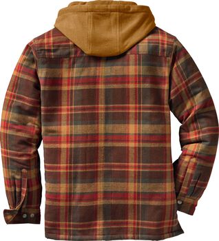 Men's Maplewood Hooded Flannel Shirt Jacket