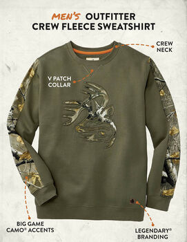 Men's Outfitter Crew Neck Fleece Sweatshirt