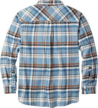 Brawny Plaid Long Sleeve Flannel Button Up Shirt