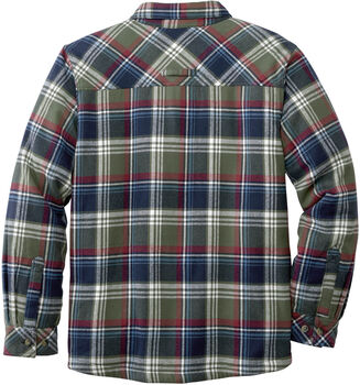 Men's Deer Camp Fleece Lined Flannel Shirt Jacket