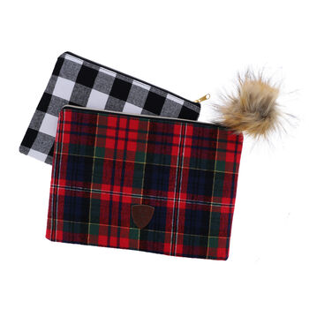 2 Pack Flannel Pouch
