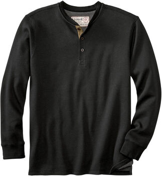 Legendary Whitetails Men&s Maverick Slub Henley Shirt, Size: LT, Black