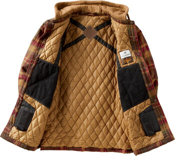 Men's Concealed Carry Western Maplewood Hooded Shirt Jacket