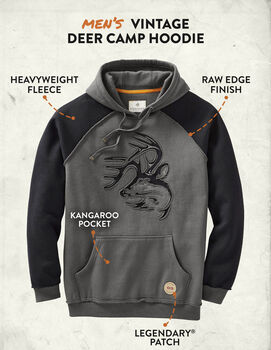 Men's Vintage Deer Camp Outfitter Hoodie