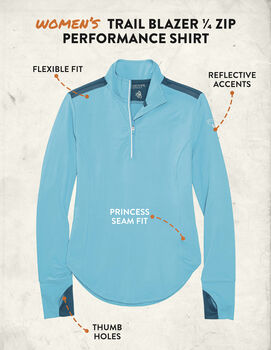 Women's Trail Blazer 1/4 Zip Performance Shirt