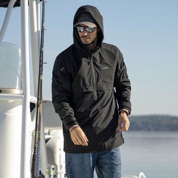 Men's Half Zip Water Resistant Packable Windbreaker Pullover Rain Jacket