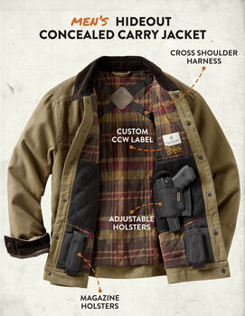 Men's Hideout Conceal and Carry Denim Jacket