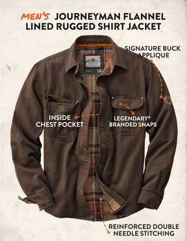 Men's Journeyman Flannel Lined Shirt Jacket