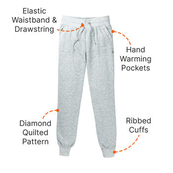 Women's High Waist Quilted Pull-On Comfort Jogger