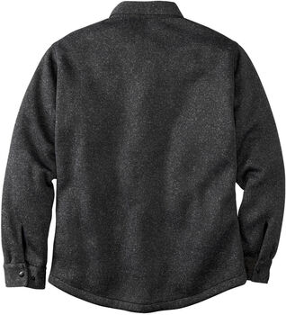 Men's Camp Rebel Sherpa Lined Sweater Fleece Shirt Jacket