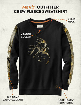Men's Outfitter Crew Neck Fleece Sweatshirt