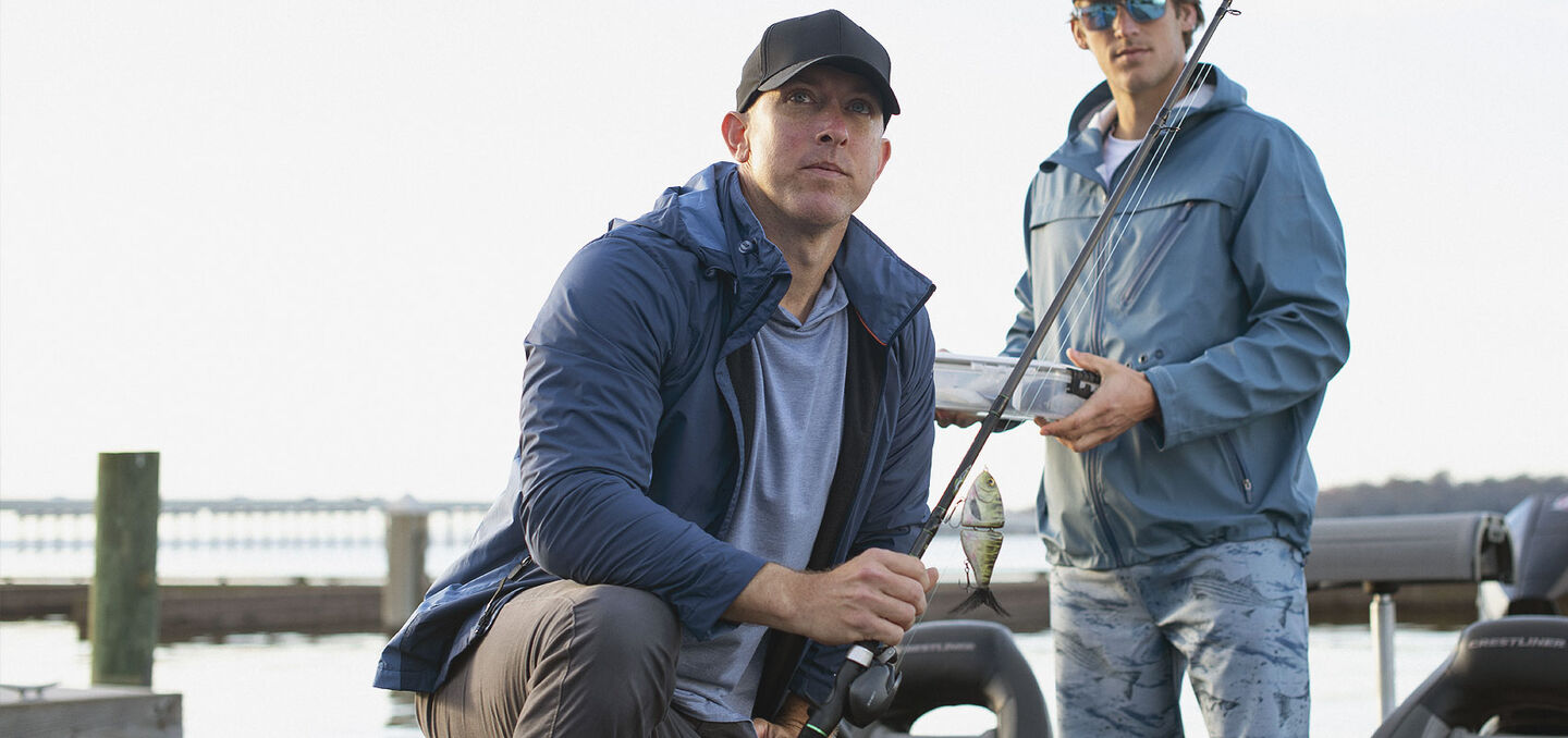 Men's Water Resistant Hooded Rain Jacket