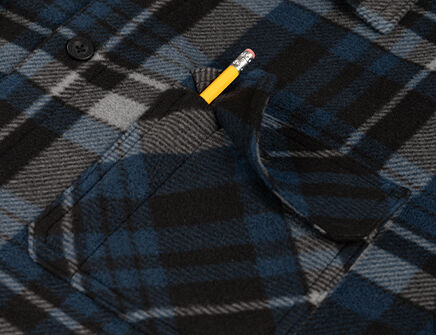 Pencil slot pocket