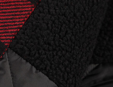 Fully-lined body with soft sherpa