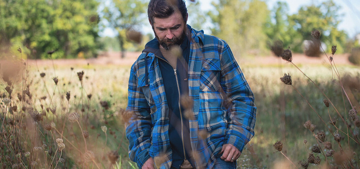 Men's Maplewood Hooded Flannel Shirt Jacket