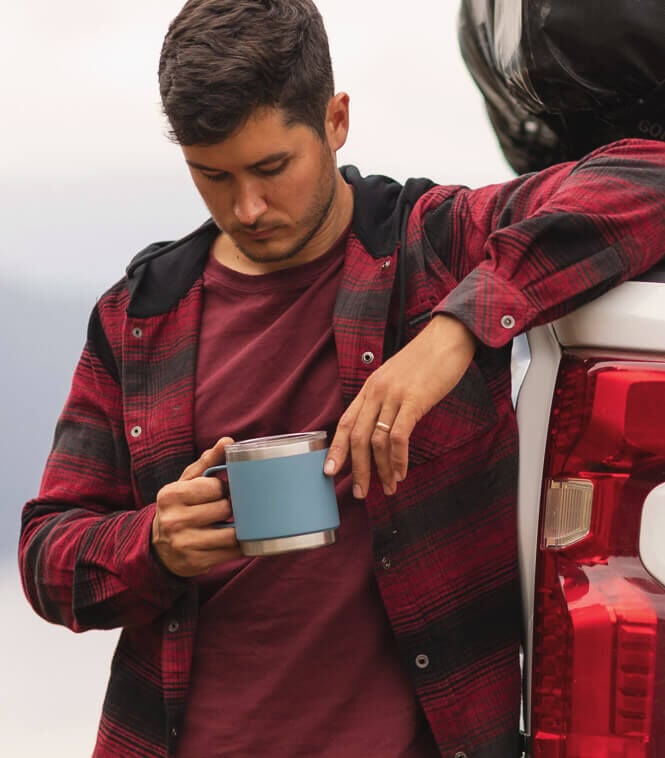 Men's Lumber Joe Flannel Hooded Long Sleeve Snap Shirt
