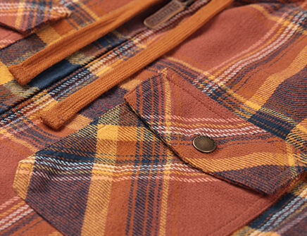 Secure snap closure chest pockets