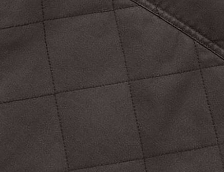 Quilted waxed cotton shell