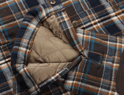Quilted-lined sleeves for easy on and off