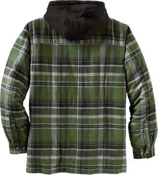 Men's Maplewood Hooded Flannel Shirt Jacket