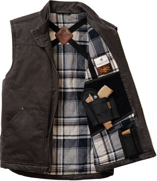 Men's Concealed Carry Journeyman Flannel Lined Vest