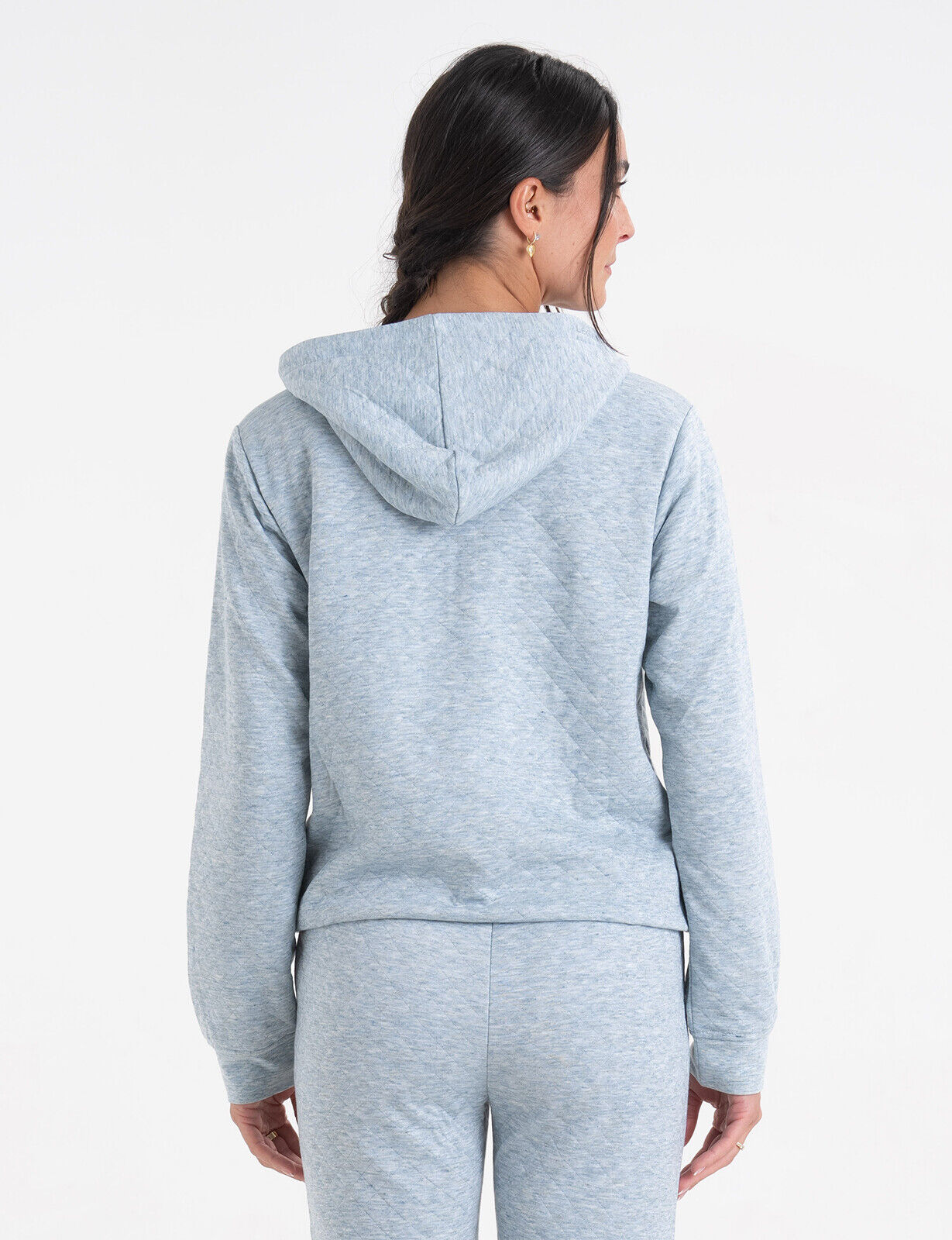Women's Half Zip Performance Quilted Comfort Hoodie Women's Half Zip Performance Quilted Comfort Hoodie