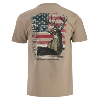 Men's Buck Flag Pocket SS T Shirt Made in the USA