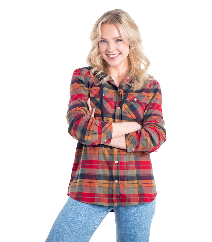 Women's Lumber Jane Hooded Flannel Shirt image number 2
