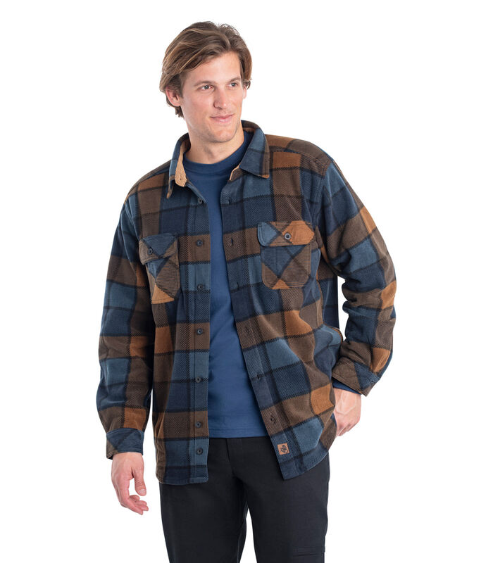 Men's Heavyweight Navigator Fleece Shirt image number 3