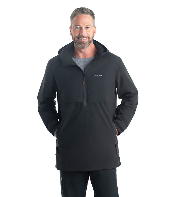 Men's Half Zip Water Resistant Windbreaker Rain Jacket image number 3