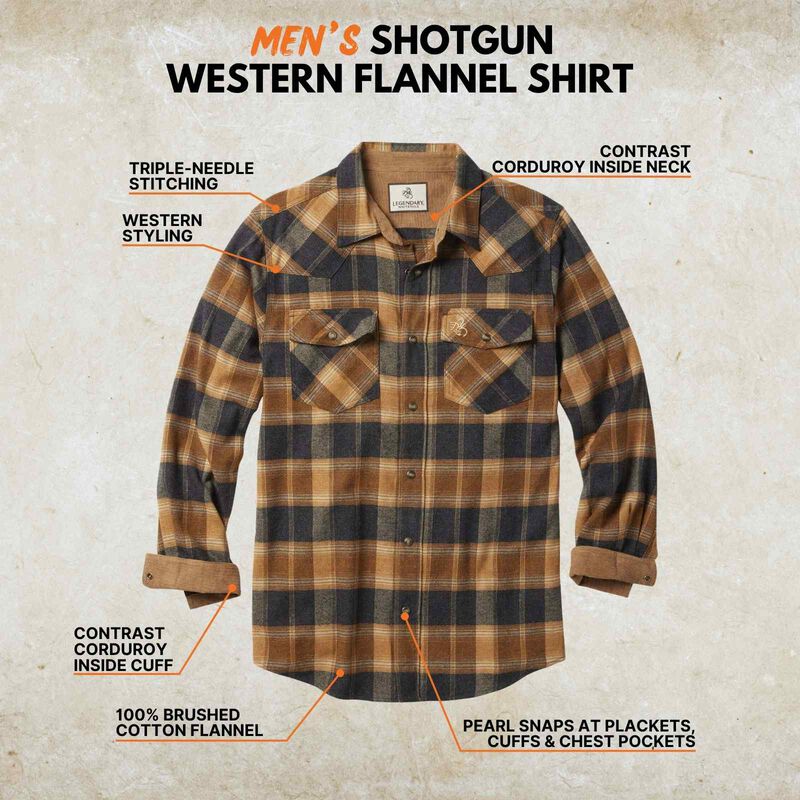 Men's Shotgun Western Flannel Shirt image number 2
