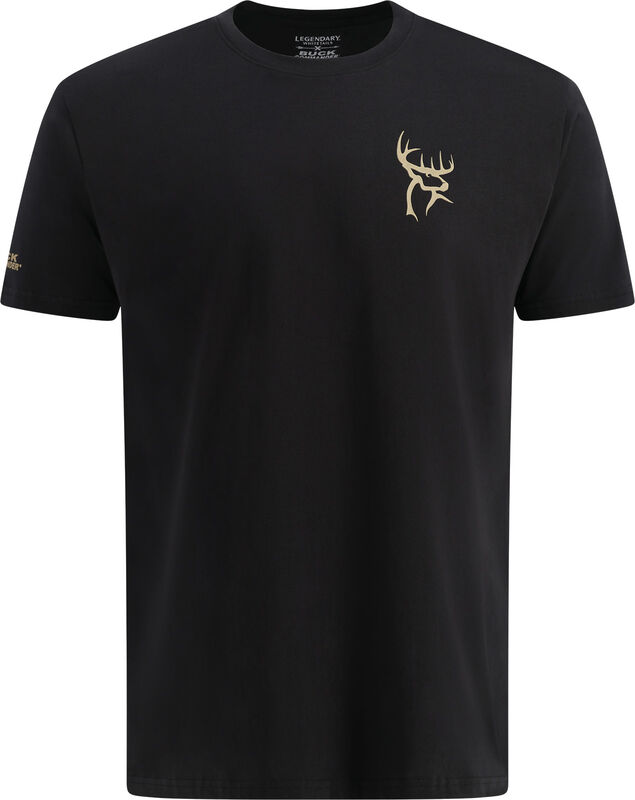 Men's Buck Commander Camo Filled Buck Short Sleeve T-Shirt image number 1