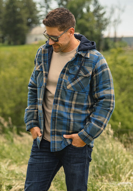 Men's Concealed Carry Maplewood Hooded Shirt Jacket image number 3