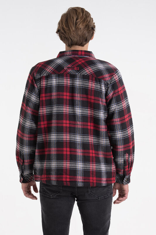 Men's Deer Camp Berber Lined Flannel Shirt Jacket image number 3