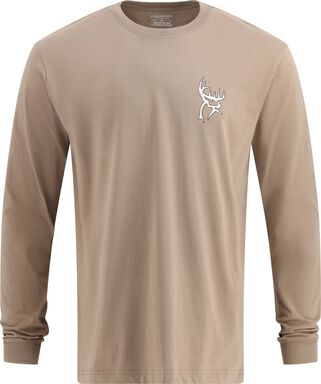 Men's Buck Commander Camo Filled Flag Long Sleeve Shirt