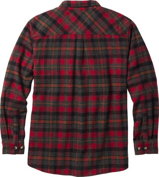 Brawny Plaid Long Sleeve Flannel Button Up Shirt