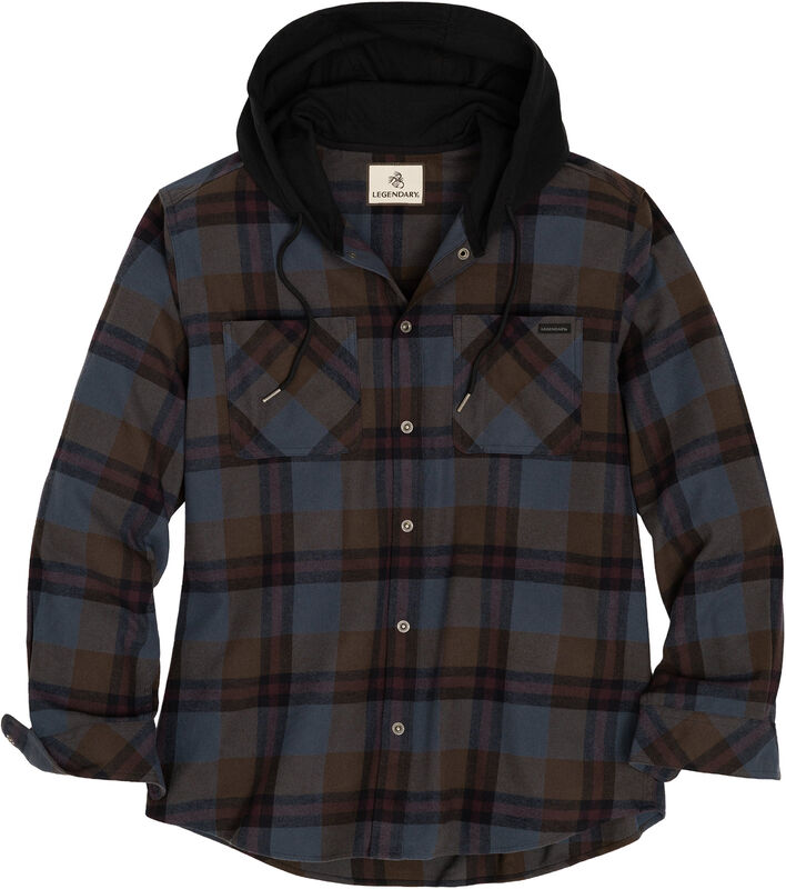 Men's Lumber Joe Flannel Hooded Long Sleeve Snap Shirt image number 0