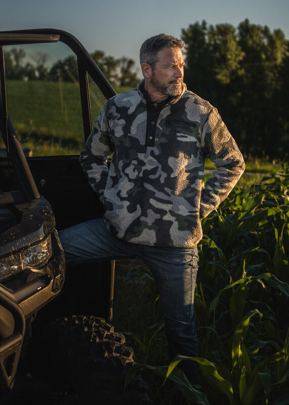 Legendary Outdoors Men's Sherpa Fleece Snap Up Pullover image number 3