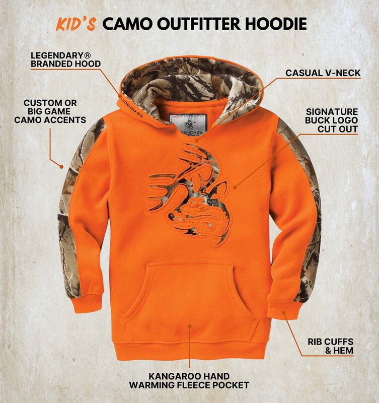 Kids Outfitter Camo Hoodie Sweatshirt image number 2