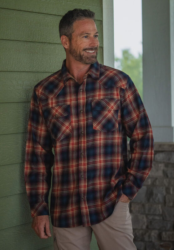 Men's Shotgun Western Flannel Shirt image number 2