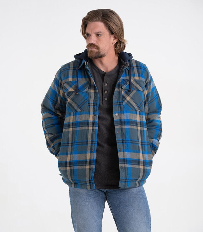Men's Maplewood Hooded Flannel Shirt Jacket image number 3