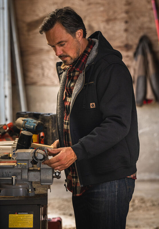 Men's North Woods Berber Lined Zip Front Hoodie image number 4