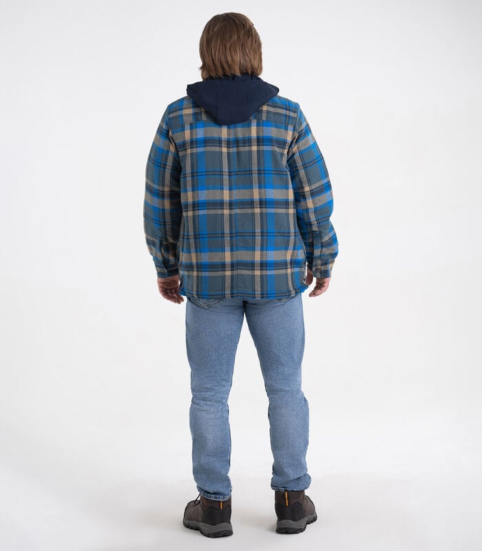 Men's Maplewood Hooded Flannel Shirt Jacket image number 4