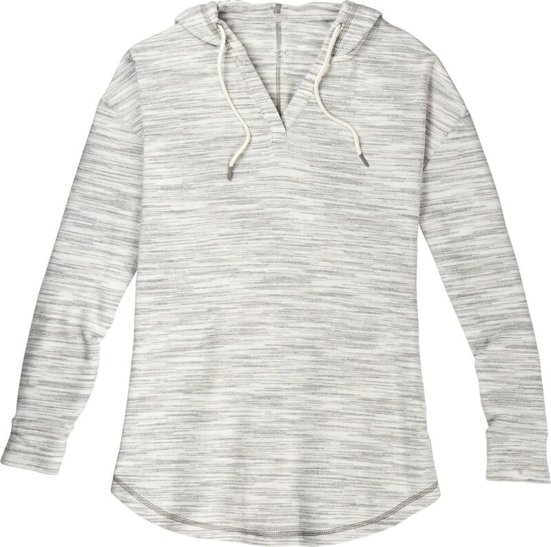 Women's Space Dye Knit V-Neck Pullover Hoodie image number 0