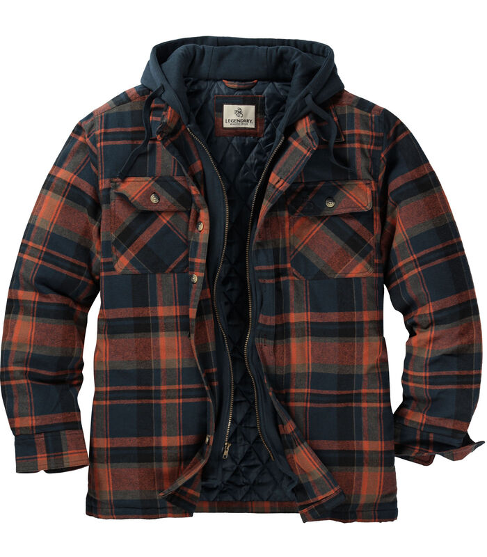 Men's Maplewood Hooded Flannel Shirt Jacket image number 0