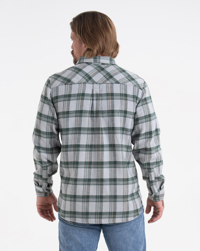Brawny Plaid Long Sleeve Flannel Button Up Shirt image number 4